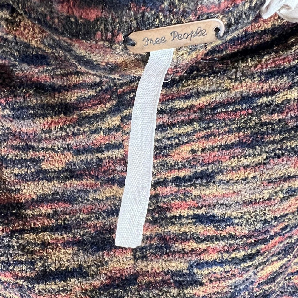Free People Seamless Legging M Heathered Brown Textured Elastic Waist Pants - Picture 7 of 9